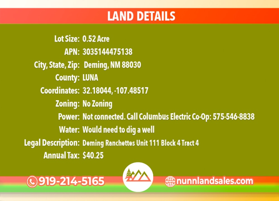 Deming, New Mexico 88030, ,Land,Sold,2059