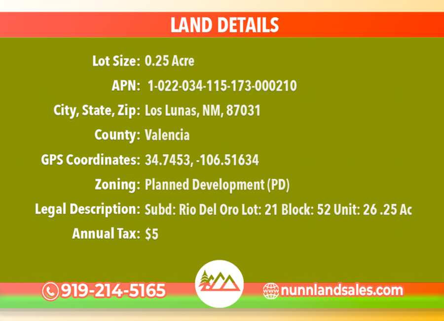 Los Lunas, New Mexico 87031, ,Land,For Sale,2069