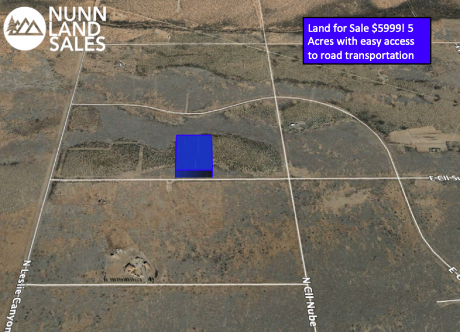 Land for Sale $5999! 5 Acres with easy access to road transportation