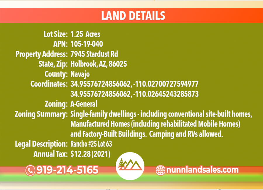 Holbrook, Arizona 86025, ,Land,Sold,1388
