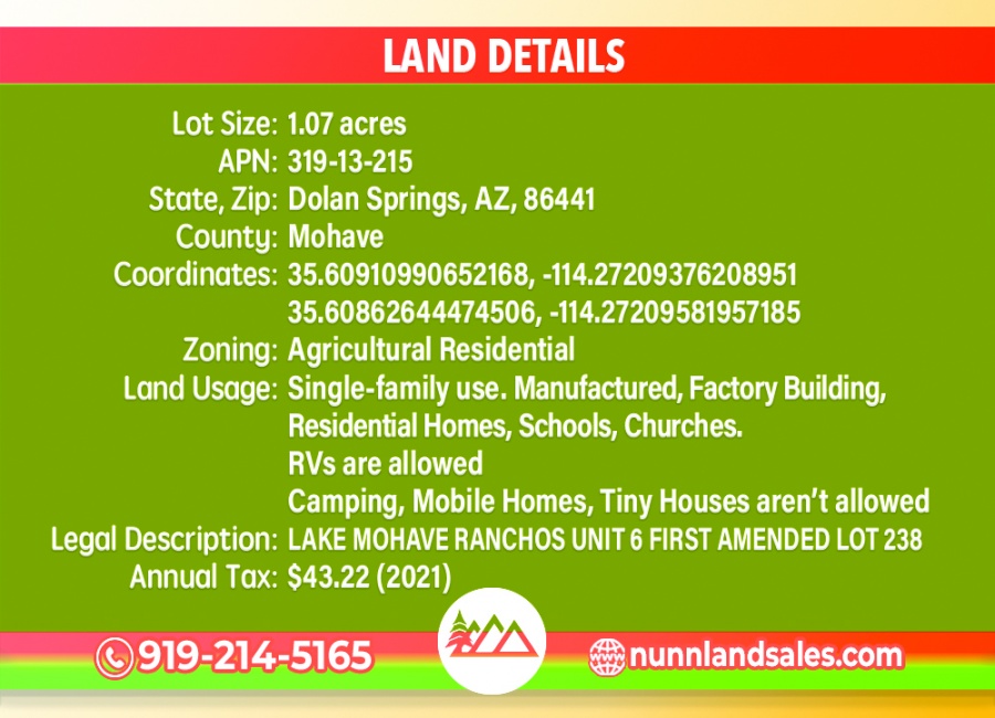 Hackberry, Arizona 86411, ,Land,Sold,1455
