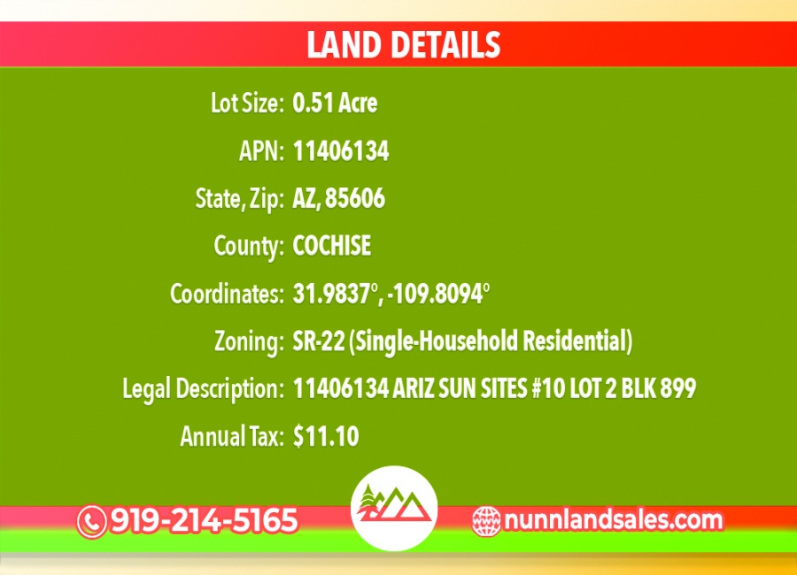 Cochise, Arizona 85606, ,Land,Sold,1496