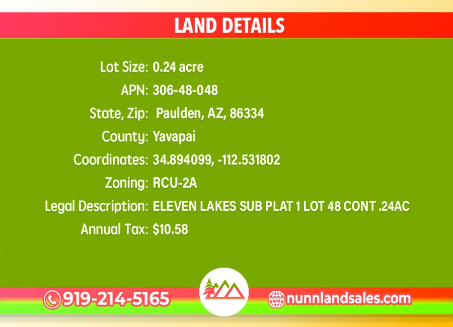 Paulden, Arizona 86334, ,Land,Sold,1520
