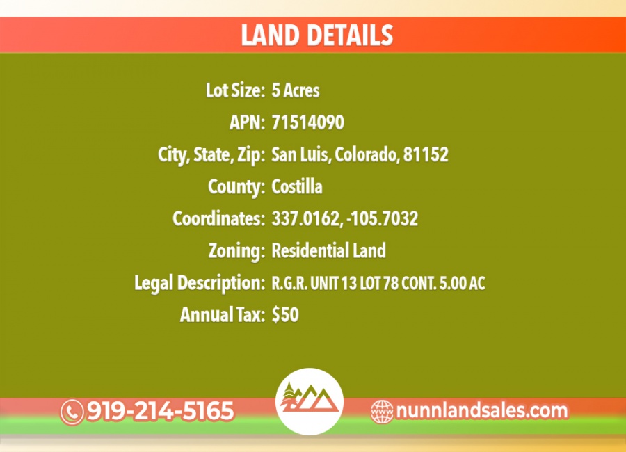 San Luis, Colorado 81152, ,Land,Sold,1532