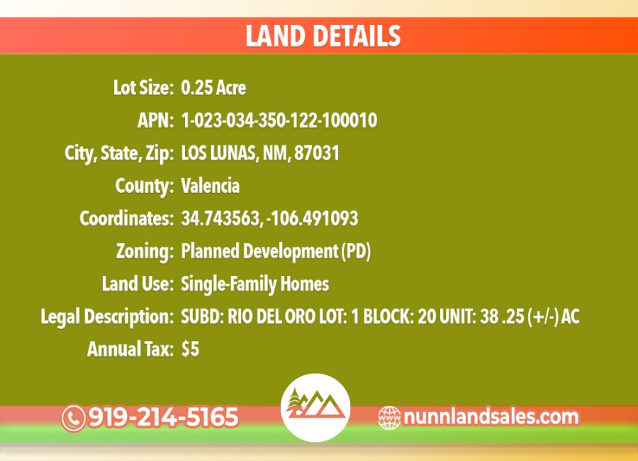 Los Lunas, New Mexico 87031, ,Land,Sold,1567