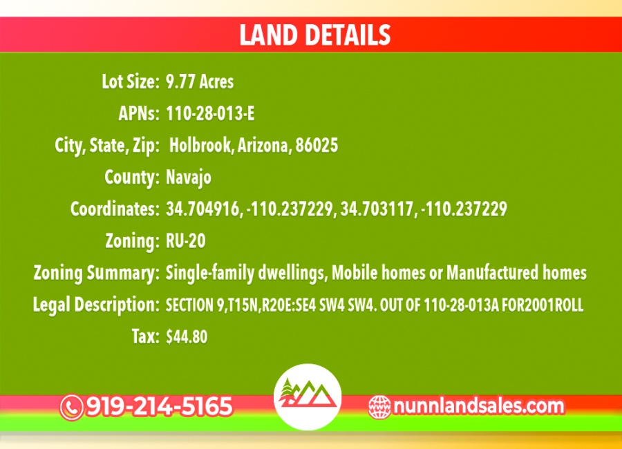 Holbrook, Arizona 86025, ,Land,Sold,1573