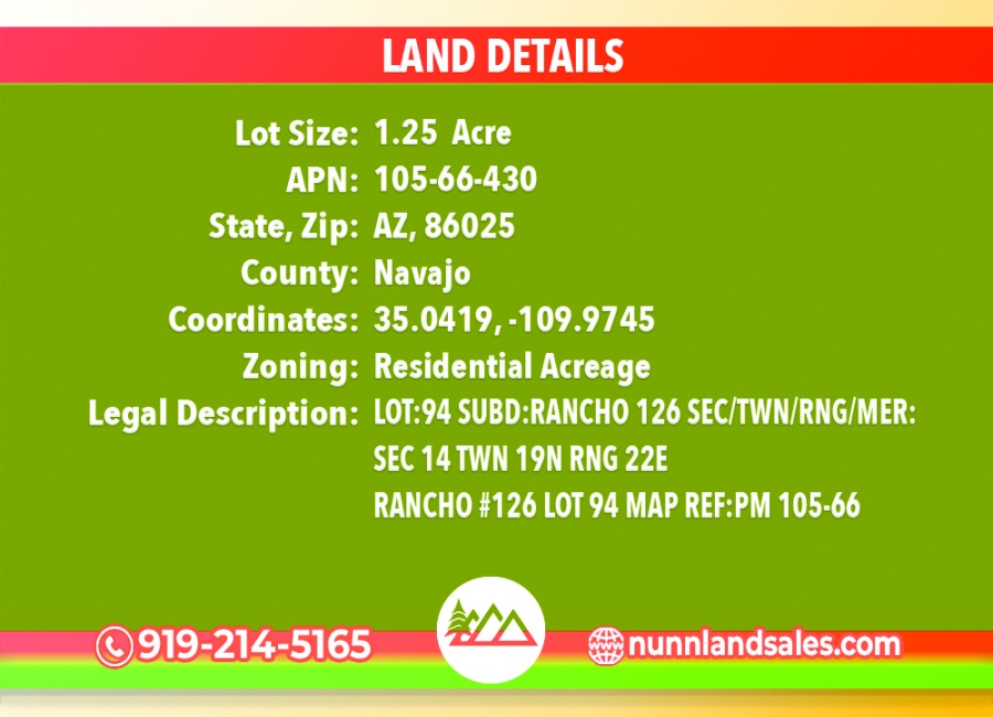 Arizona 86025, ,Land,Sold,1664