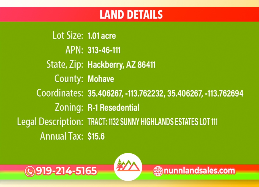 Hackberry, Arizona 86411, ,Land,Sold,1674