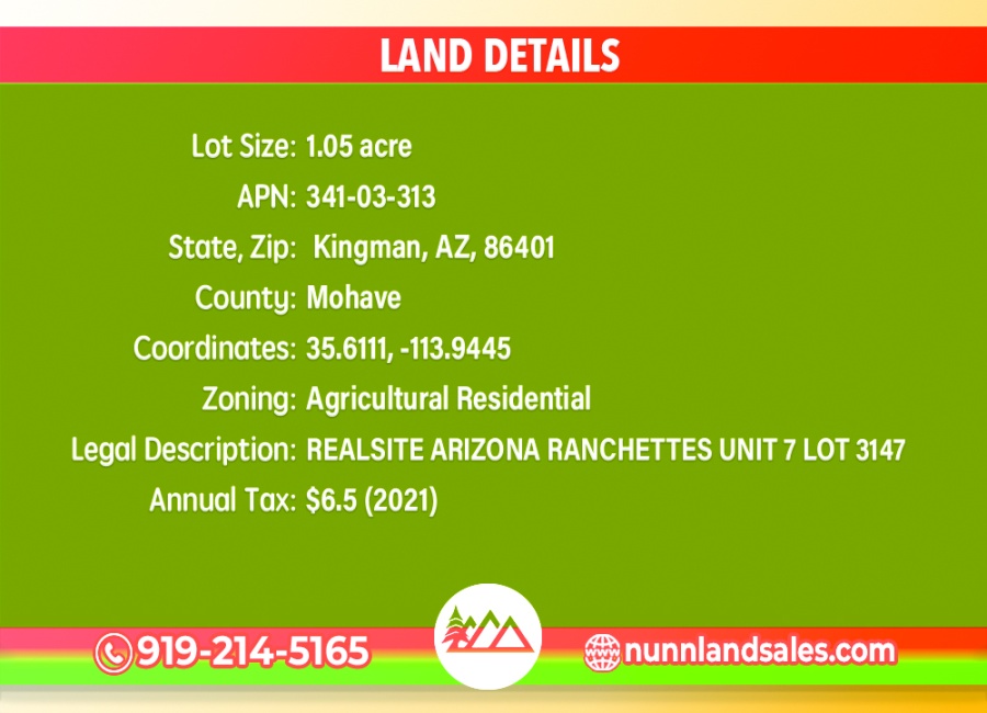 Kingman, Arizona 86401, ,Land,For Sale,1721