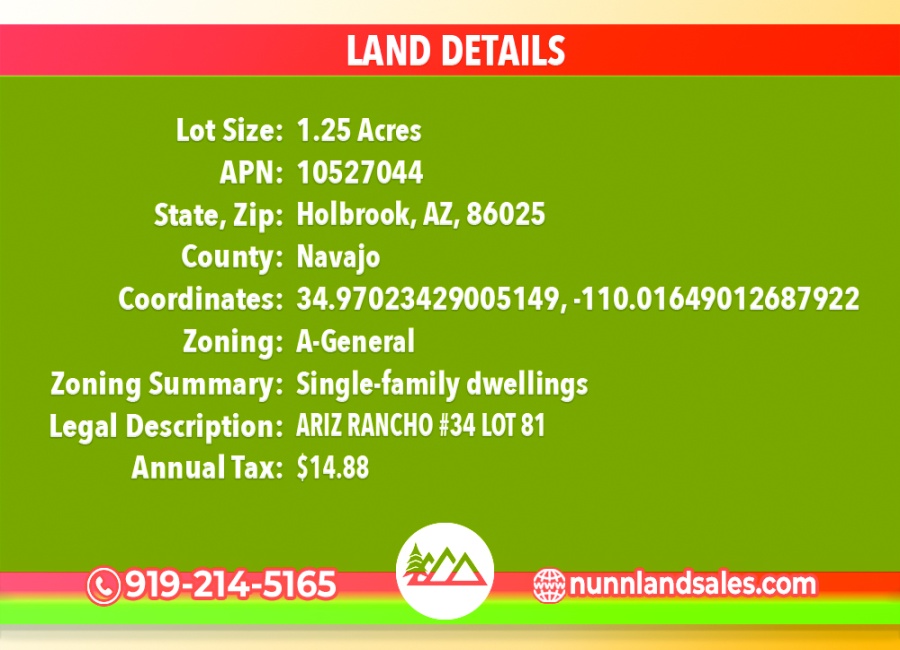 Arizona 86025, ,Land,Sold,1757