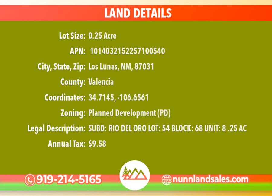 Los Lunas, New Mexico 87031, ,Land,Sold,1771