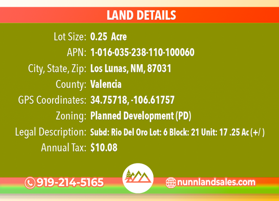 Los Lunas, New Mexico 87031, ,Land,Sold,1928